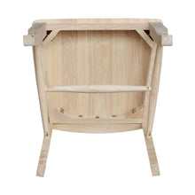 Load image into Gallery viewer, Set of 2 - Traditional Unfinished Wood Dining Chairs