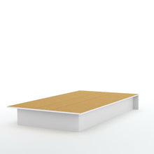 Load image into Gallery viewer, Twin size Modern Platform Bed Frame in White Finish