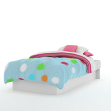 Load image into Gallery viewer, Twin size Modern Platform Bed Frame in White Finish