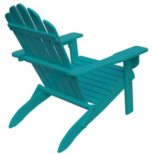 Load image into Gallery viewer, Turquoise Solid Wood Outdoor Patio Folding Adirondack Chair