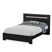 Load image into Gallery viewer, Full - Queen size Contemporary Headboard in Black Oak Finish