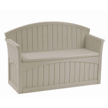Load image into Gallery viewer, Outdoor Patio Garden Bench with 50-Gallon Storage Space Under Seat