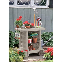 Load image into Gallery viewer, Outdoor Portable Potting Bench Gardening Station Utility Bin