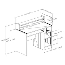 Load image into Gallery viewer, Eco-Friendly Computer Desk Table in Cherry - Great for Kids Teens Adults