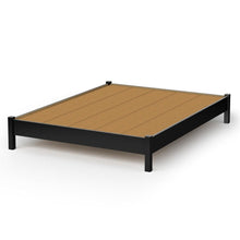 Load image into Gallery viewer, Queen size Platform Bed in Black Finish - Simple Modern Design