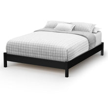 Load image into Gallery viewer, Queen size Platform Bed in Black Finish - Simple Modern Design