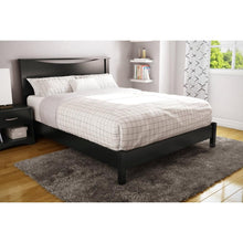Load image into Gallery viewer, Queen size Platform Bed in Black Finish - Simple Modern Design