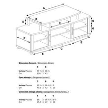 Load image into Gallery viewer, Modern TV Stand in Chocolate Finish - Fits up to 40-inch TVs