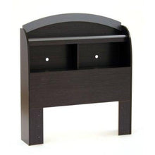 Load image into Gallery viewer, Black Onyx Twin-Size Bookcase Headboard