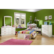 Load image into Gallery viewer, 6-Drawer Double Dresser in White Finish with Interchangeable Handles