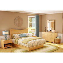 Load image into Gallery viewer, 6 Drawer Dresser Modern Bedroom Chest in Natural Maple Finish