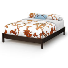 Load image into Gallery viewer, Queen size Modern Platform Bed Frame in Chocolate Finish