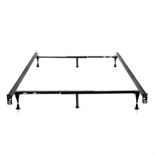 Load image into Gallery viewer, Twin - Full size Sturdy 6-Leg Metal Bed Frame with Glide Legs