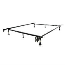 Load image into Gallery viewer, Twin - Full size Sturdy 6-Leg Metal Bed Frame with Glide Legs