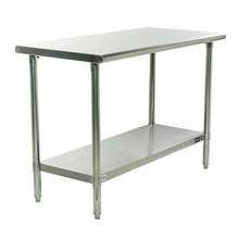 Load image into Gallery viewer, Stainless Steel Top Food Safe Prep Table Utility Work Bench With Adjustable Shelf