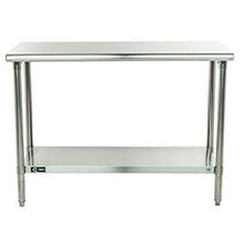 Load image into Gallery viewer, Stainless Steel Top Food Safe Prep Table Utility Work Bench With Adjustable Shelf
