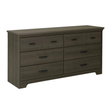 Load image into Gallery viewer, Bedroom 6-Drawer Double Dresser Wardrobe Cabinet in Grey Maple Finish