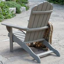 Load image into Gallery viewer, Weather Resistant Eco-Friendly Eucalyptus Wood Adirondack Chair in Driftwood Color