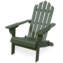 Load image into Gallery viewer, Outdoor Weather Resistant Solid Wood Folding Adirondack Chair in Sage Green