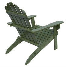 Load image into Gallery viewer, Outdoor Weather Resistant Solid Wood Folding Adirondack Chair in Sage Green