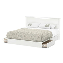 Load image into Gallery viewer, King size Contemporary Headboard in White Wood Finish