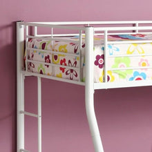Load image into Gallery viewer, White Twin over Full Metal Bunk Bed