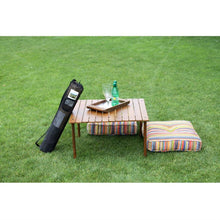 Load image into Gallery viewer, Outdoor Portable Folding Table with Carry Bag with Solid Wood Top
