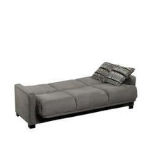 Load image into Gallery viewer, Sage Green Microfiber Convertible Couch Futon Sleeper Sofa