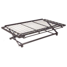 Load image into Gallery viewer, Twin Size Contemporary Daybed in Flint Metal Finish With Pop Up Trundle