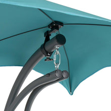 Load image into Gallery viewer, Teal Single Person Sturdy Modern Chaise Lounger Hammock Chair Porch Swing