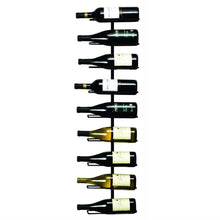 Load image into Gallery viewer, 9-Bottle Wine Rack Wall Mounted Sturdy Wrought Iron