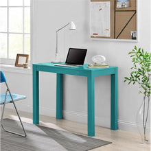Load image into Gallery viewer, Teal Green Home Office Laptop Desk Writing Table with Drawer