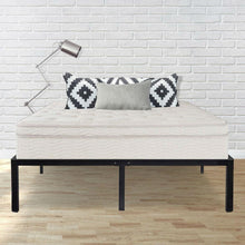 Load image into Gallery viewer, King size Heavy Duty Metal Platform Bed Frame with Round Corners in Black