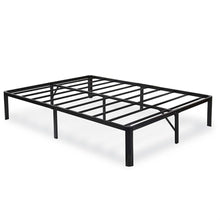 Load image into Gallery viewer, King size Heavy Duty Metal Platform Bed Frame with Round Corners in Black