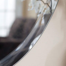 Load image into Gallery viewer, Oval 36-inch Frameless Beveled Vanity Wall Mirror