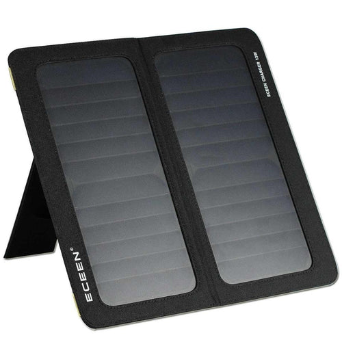 13-Watt Solar Panel Portable Folding Battery Charger for iPhone Smartphones Tablets USB