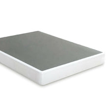 Load image into Gallery viewer, Twin size Steel Frame Box Spring Mattress Foundation with Zippered Cover