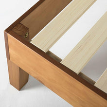 Load image into Gallery viewer, Twin size Modern Solid Wood Platform Bed Frame in Natural