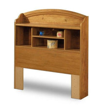 Load image into Gallery viewer, Twin size Arched Bookcase Headboard in Country Pine Finish