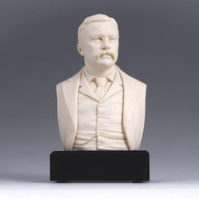 Load image into Gallery viewer, 6-inch High Theodore Roosevelt Bust Statue Sculpture in White