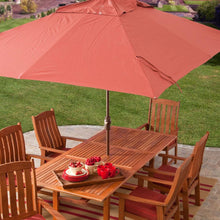 Load image into Gallery viewer, 8 x 11-Ft Rectangle Patio Umbrella with Red Orange Terracotta Canopy Shade