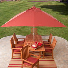 Load image into Gallery viewer, 8 x 11-Ft Rectangle Patio Umbrella with Red Orange Terracotta Canopy Shade