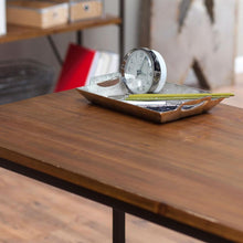 Load image into Gallery viewer, Compact Writing - Computer Desk with Metal Frame and Fir Wood Top