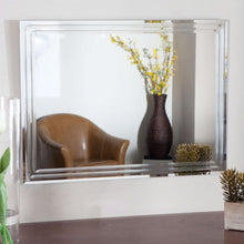 Load image into Gallery viewer, Rectangular 31.5-inch Bathroom Vanity Wall Mirror with Contemporary Triple-Bevel Design