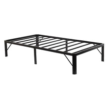 Load image into Gallery viewer, Twin XL 16-inch High Black Metal Platform Bed Frame with Round Corners