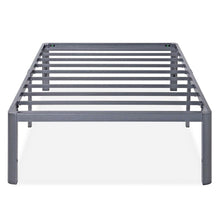Load image into Gallery viewer, Twin Heavy Duty Platform Bed Frame with Round Corners in Grey Metal