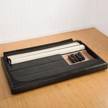 Load image into Gallery viewer, Twin size Dark Brown Espresso Faux Leather Upholsterd Platform Bed with Padded Headboard