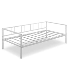 Load image into Gallery viewer, Twin size Sturdy Metal Daybed Frame in White Finish