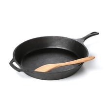 Load image into Gallery viewer, Pre-Seasoned Cast Iron 15-inch Round Skillet