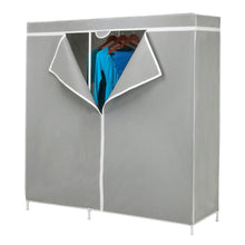 Load image into Gallery viewer, 60-inch Grey Portable Closet Clothes Organizer Wardrobe